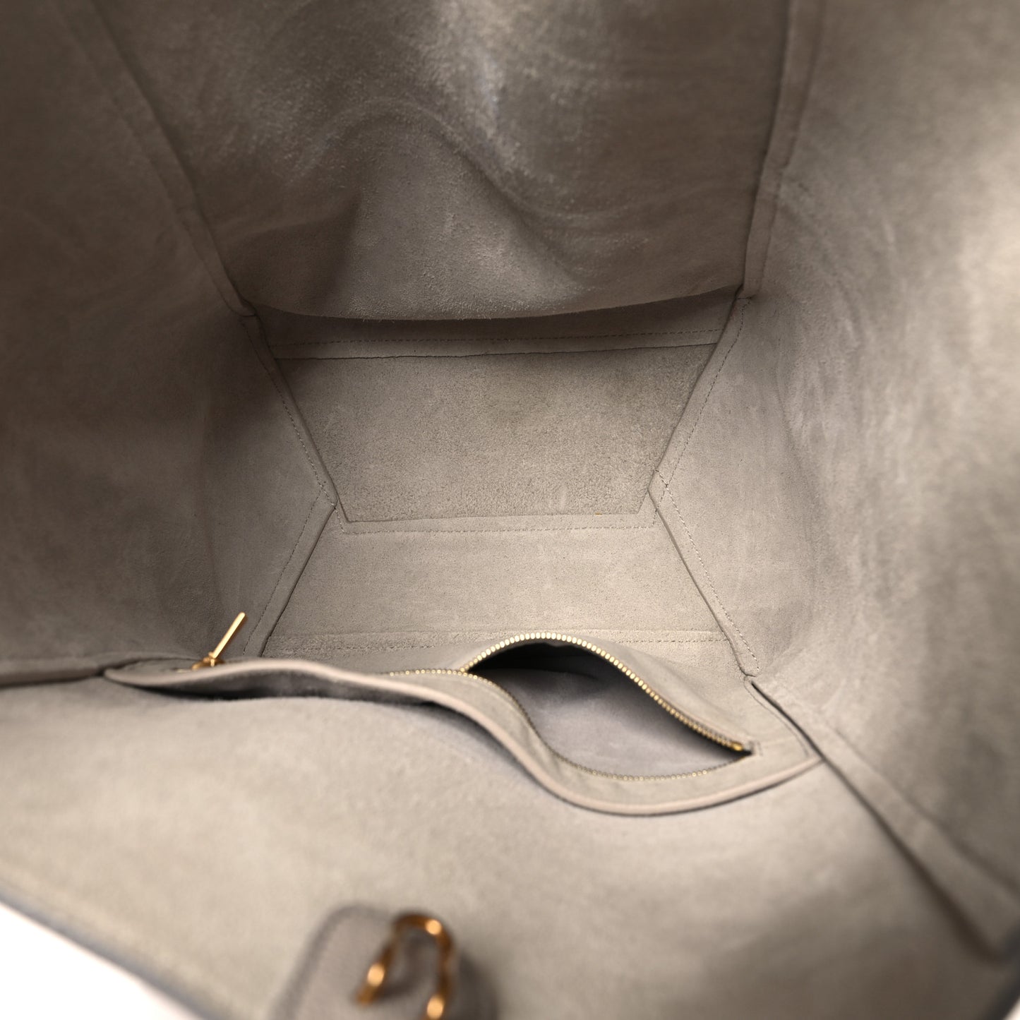 Soft Grained Calfskin Sangle Bucket Bag Dune