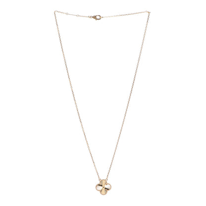 Van Cleef & Arpels 18K Yellow Gold Guilloche Vintage Alhambra Pendant Necklace 3 of 8