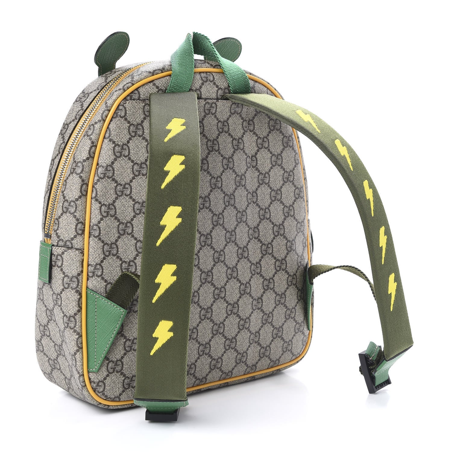 Gucci GG Supreme Monogram Kids Giraffe Backpack Ebony Multicolor 2 of 9
