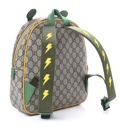 Gucci GG Supreme Monogram Kids Giraffe Backpack Ebony Multicolor 2 of 9