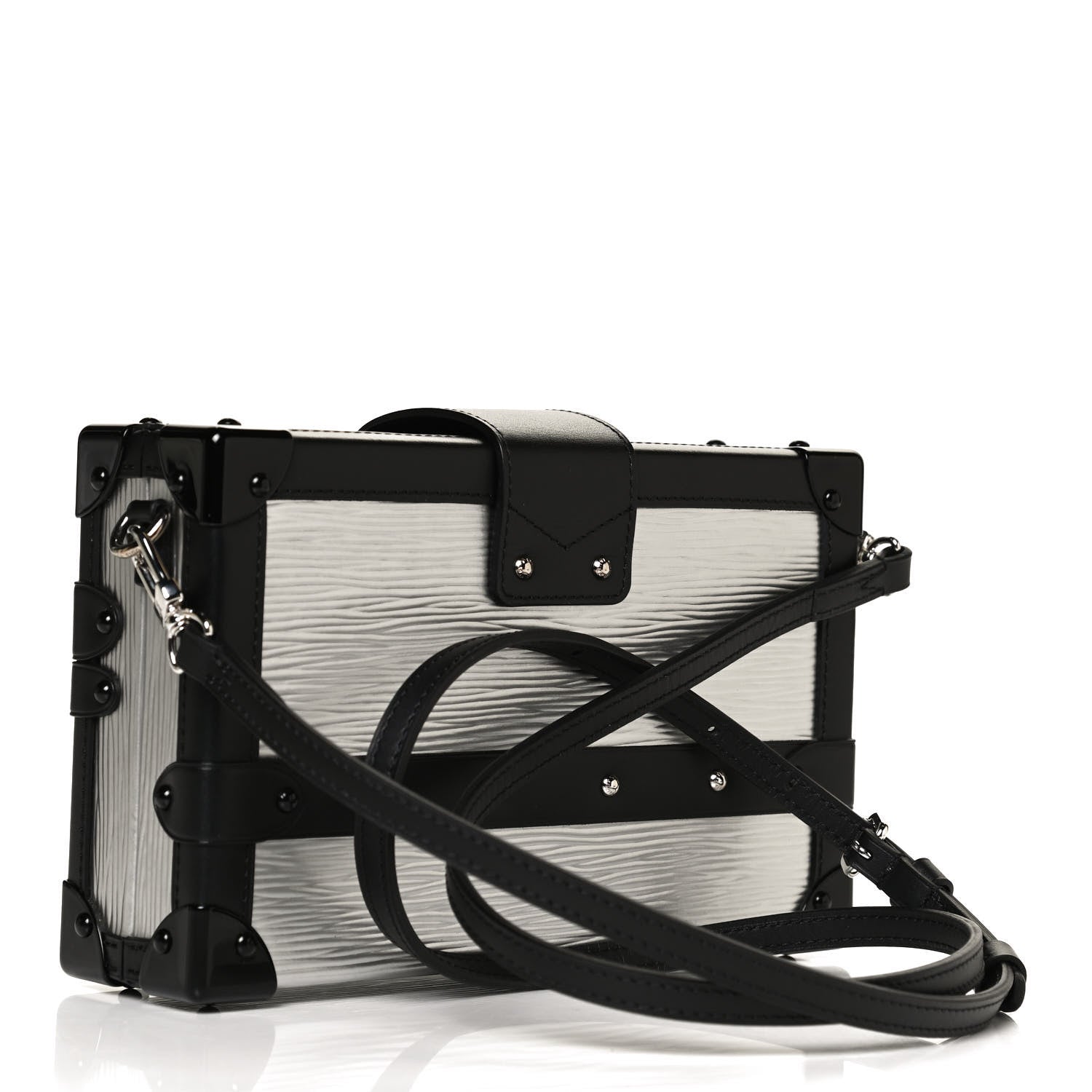 Louis Vuitton Epi Petite Malle Silver 3 of 9