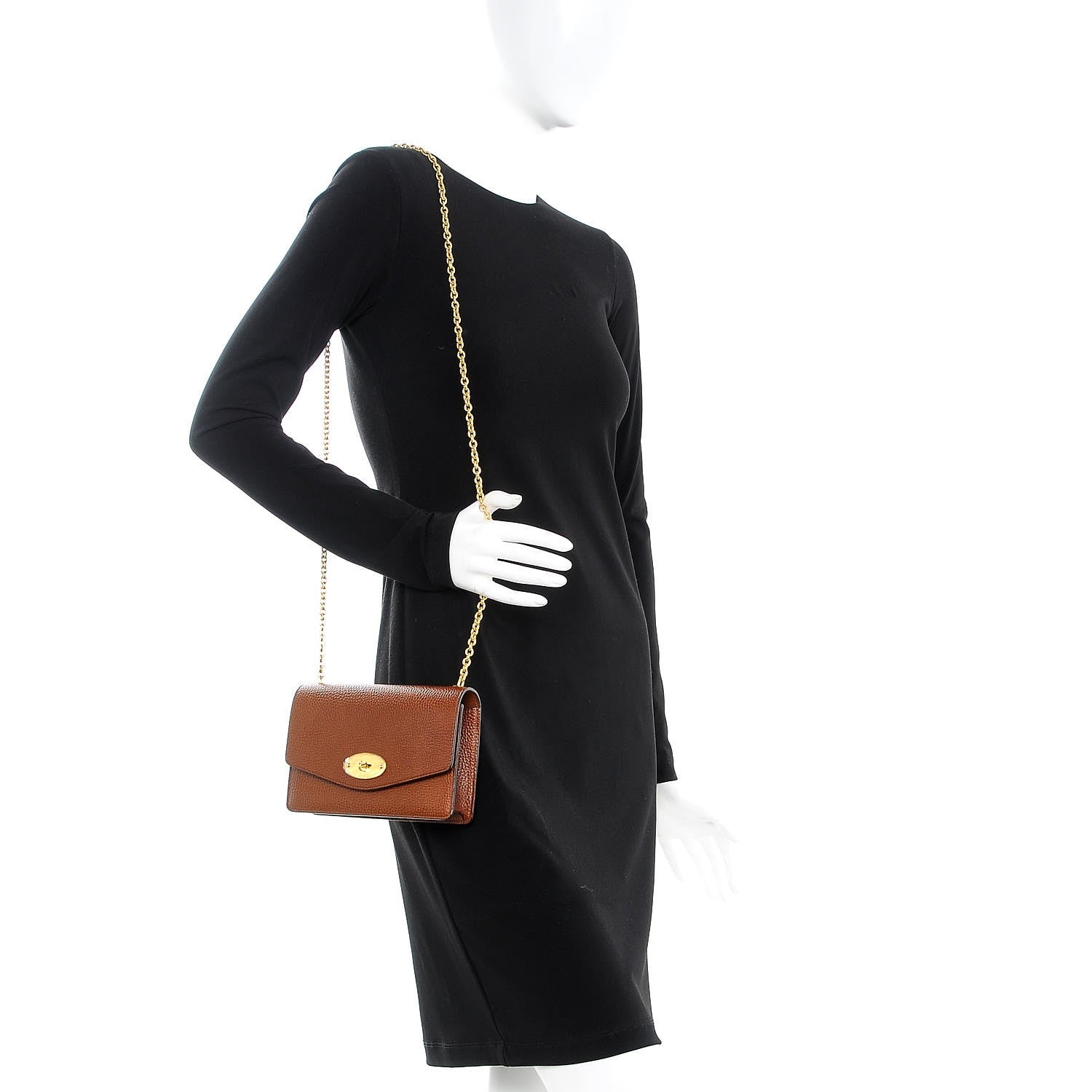 Mulberry Small Classic Grain Calfskin Small Darley Oak 2 of 8