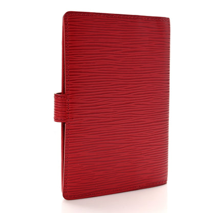 Louis Vuitton Epi Small Ring Agenda Cover Castillan Red 3 of 8