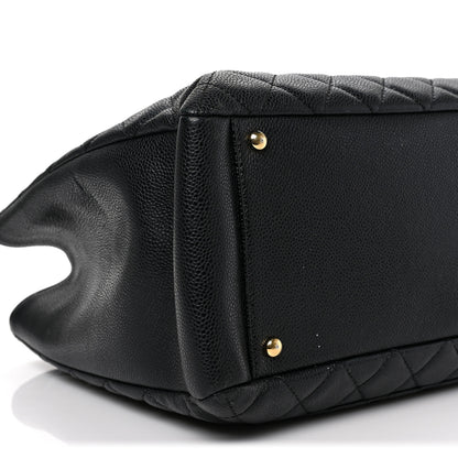 Chanel Caviar Quilted XL Grand Shopping Tote GST Black 7 of 8