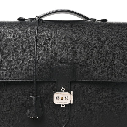 Hermes Epsom Sac A Depeches Light 1-37 Briefcase Black 7 of 10