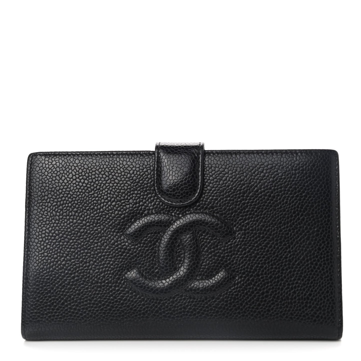 Caviar Timeless CC French Wallet Black