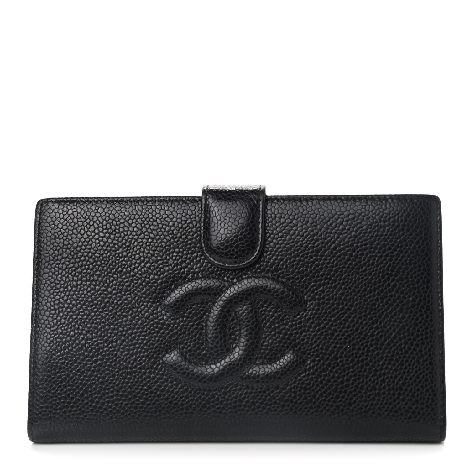 Chanel Caviar Timeless CC French Wallet Black 1 of 10