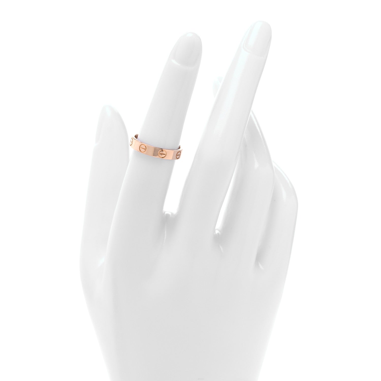Cartier 18K Pink Gold 3.5mm LOVE Wedding Band Ring 51 5.75 2 of 4