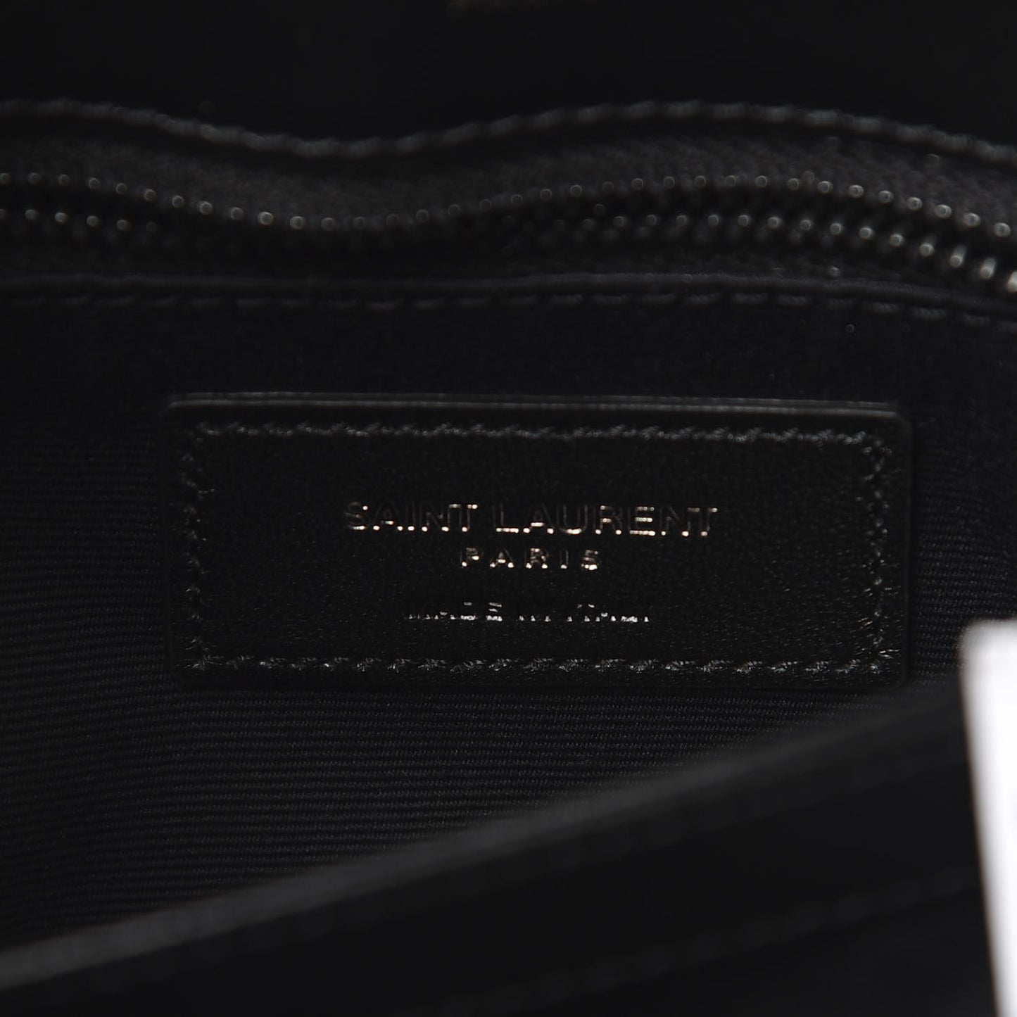 Calfskin Y Quilted Monogram Toy Loulou Crossbody Bag Black