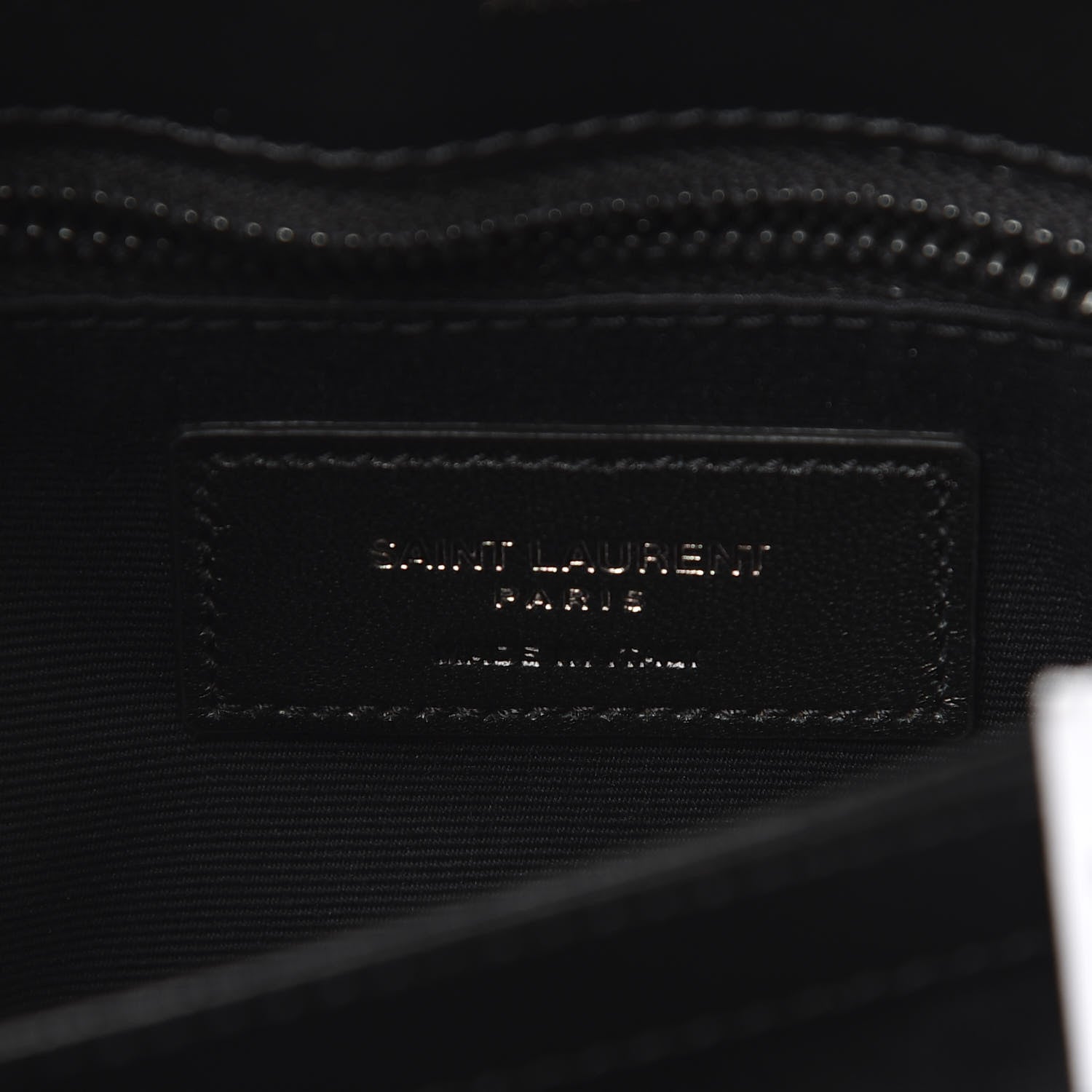 Saint Laurent Calfskin Y Quilted Monogram Toy Loulou Crossbody Bag Black 5 of 12