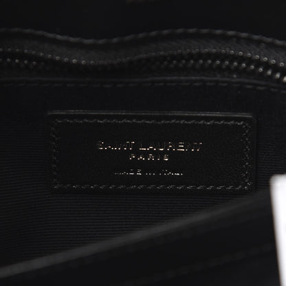 Saint Laurent Calfskin Y Quilted Monogram Toy Loulou Crossbody Bag Black 5 of 12