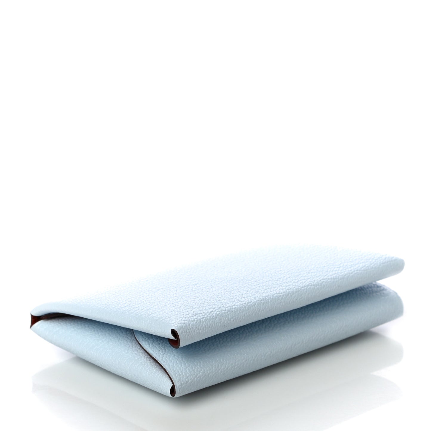 Chevre Mysore Verso Calvi Duo Card Case Bleu Brume Cuivre