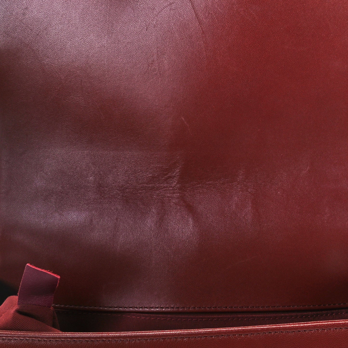 Lambskin Quilted Medium Boy Flap Burgundy