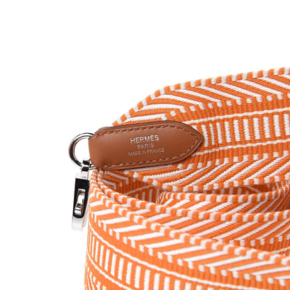 Hermes Toile Swift 50mm Sangle Cavale Shoulder Strap Ecru Abricot 3 of 6