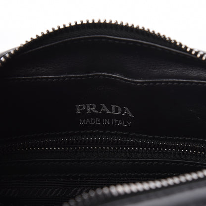 Prada Soft Calfskin Diagramme Crossbody Bag Black 8 of 9