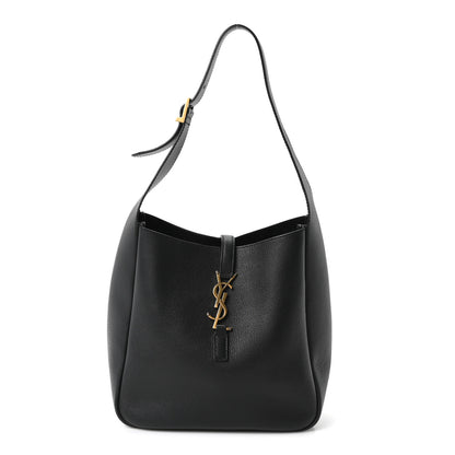 Saint Laurent Smooth Calfskin Small Le 5 A 7 Soft Hobo Black 1 of 10