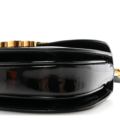 Celine Patent Calfskin Triomphe Mini Besace Clea Black 9 of 10