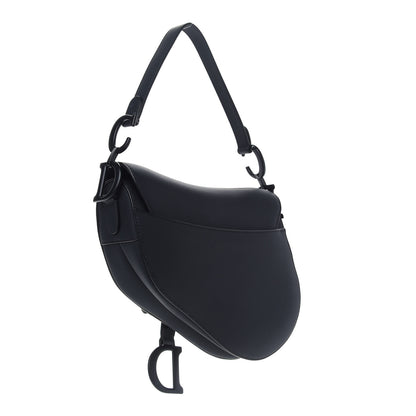 Christian Dior Ultra Matte Calfskin Saddle Bag Black 2 of 7