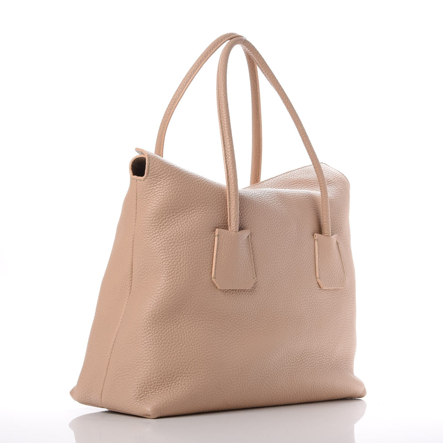 London Grainy Calfskin Medium Baynard Tote Light Nude