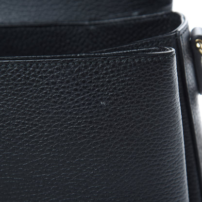 Gucci Dollar Calfskin Medium Interlocking G Top Handle Shoulder Bag Black 11 of 14