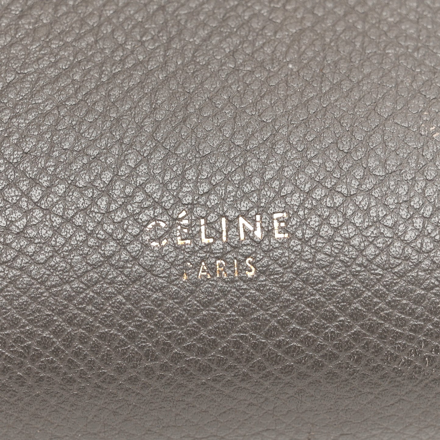 Grained Calfskin Micro Belt Bag Grey