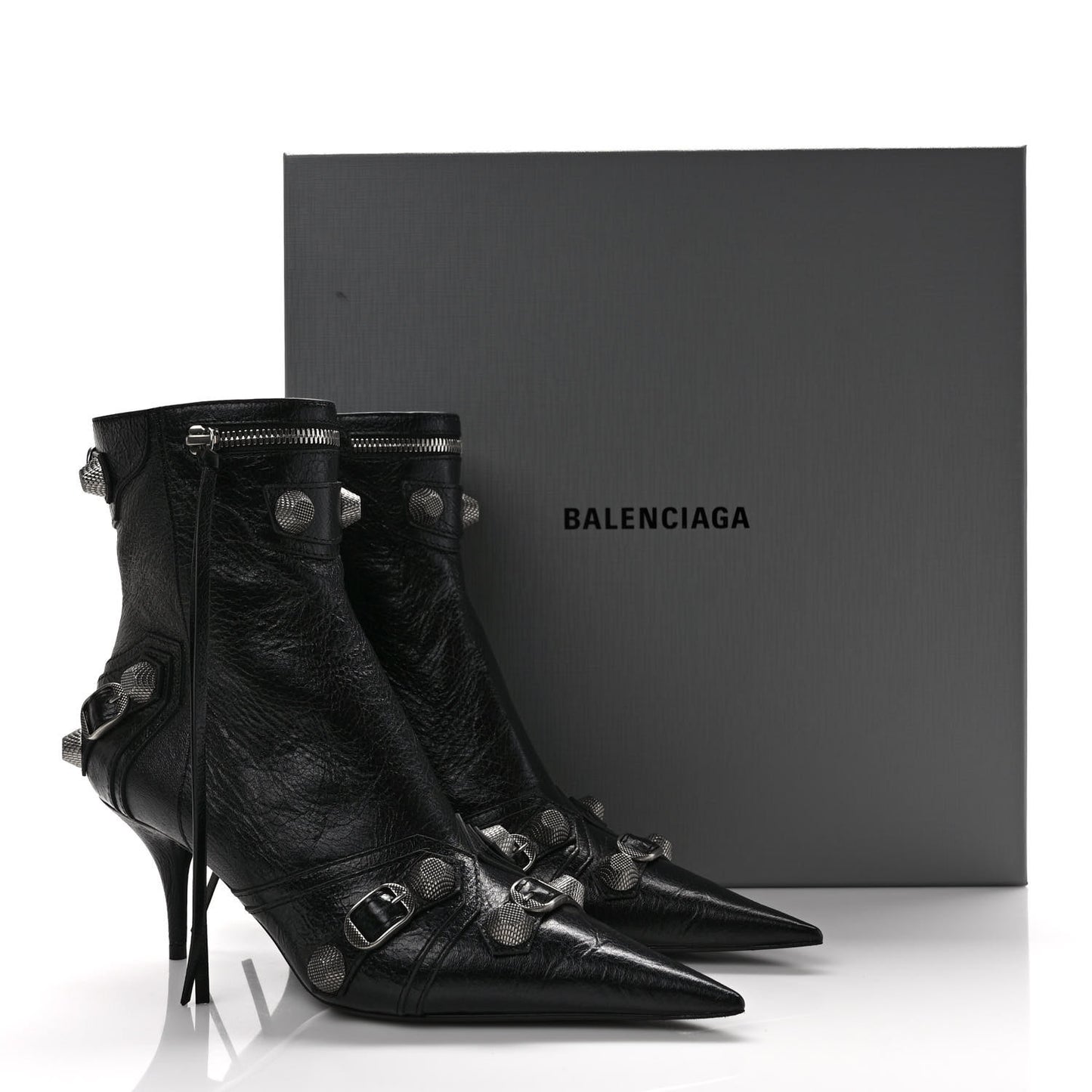 Agneau Arena Cagole 70mm Ankle Boots 39 Black