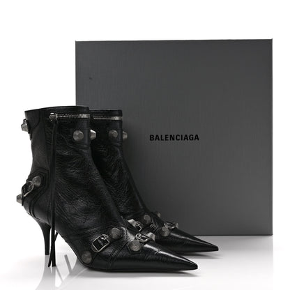 Balenciaga Agneau Arena Cagole 70mm Ankle Boots 39 Black 9 of 9