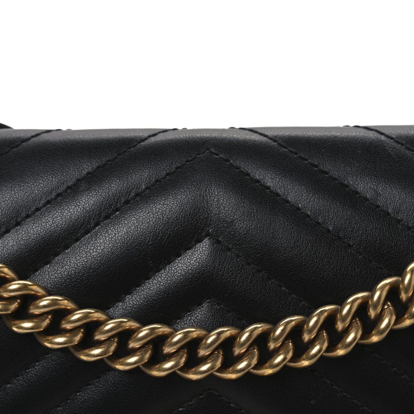 Calfskin Matelasse Small GG Marmont Shoulder Bag Black