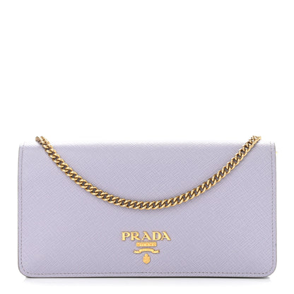 Prada Saffiano Metal Mini Crossbody Bag Glicine 1 of 11