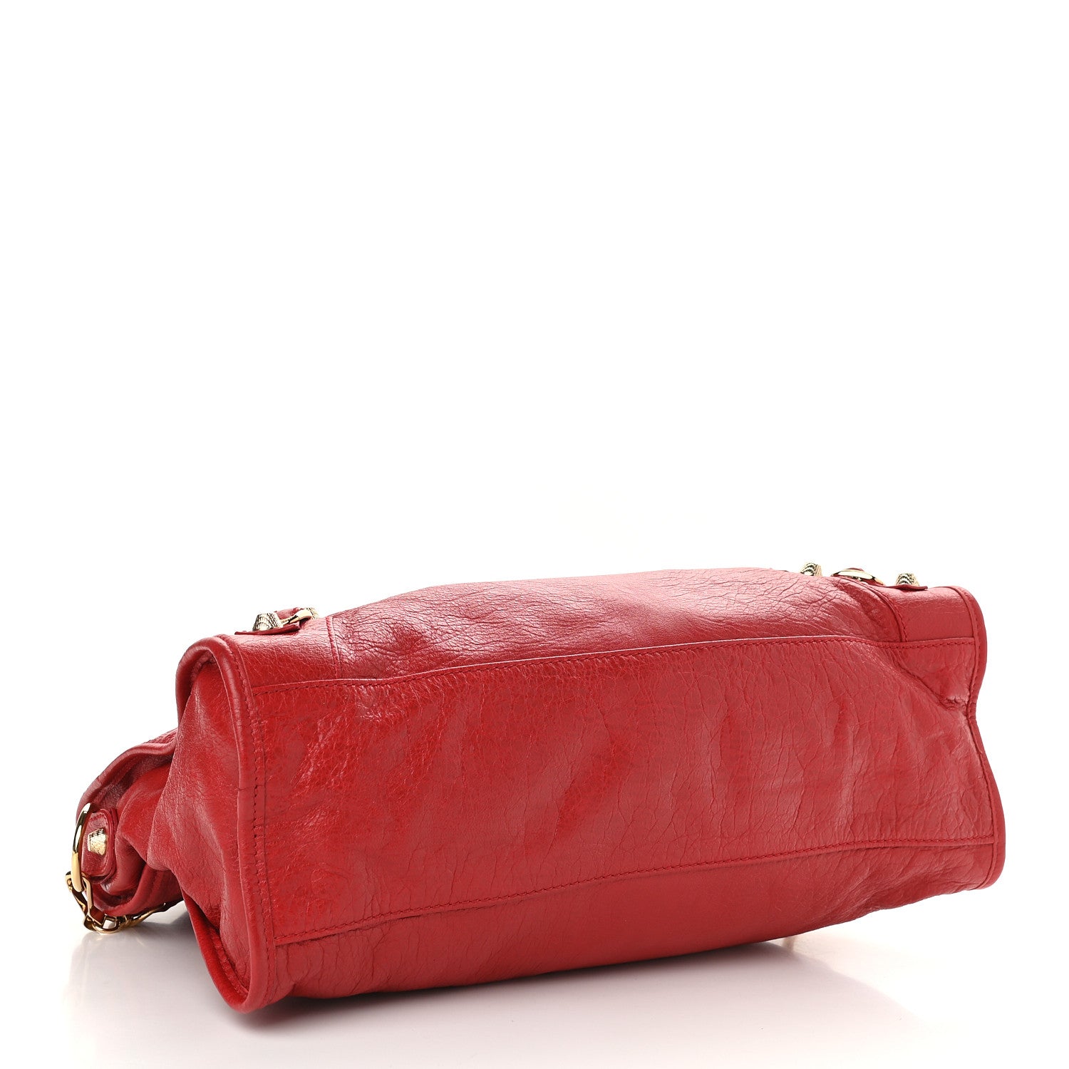 Balenciaga Agneau Giant 12 Gold Hardware City Rouge Lipstick 4 of 9