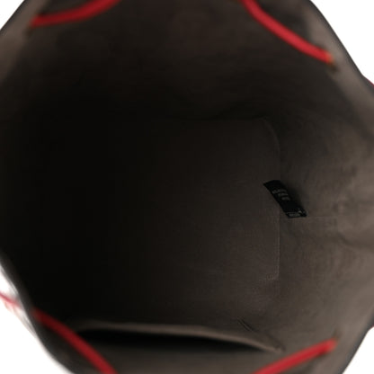 Fendi Vitello Grace F is Fendi Bi-Color FF 1974 Embossed Grande Mon Tresor Bucket Bag Maya Black Fragola 5 of 10