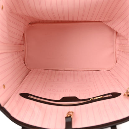 Louis Vuitton Damier Ebene Neo Neverfull MM Rose Ballerine 6 of 10