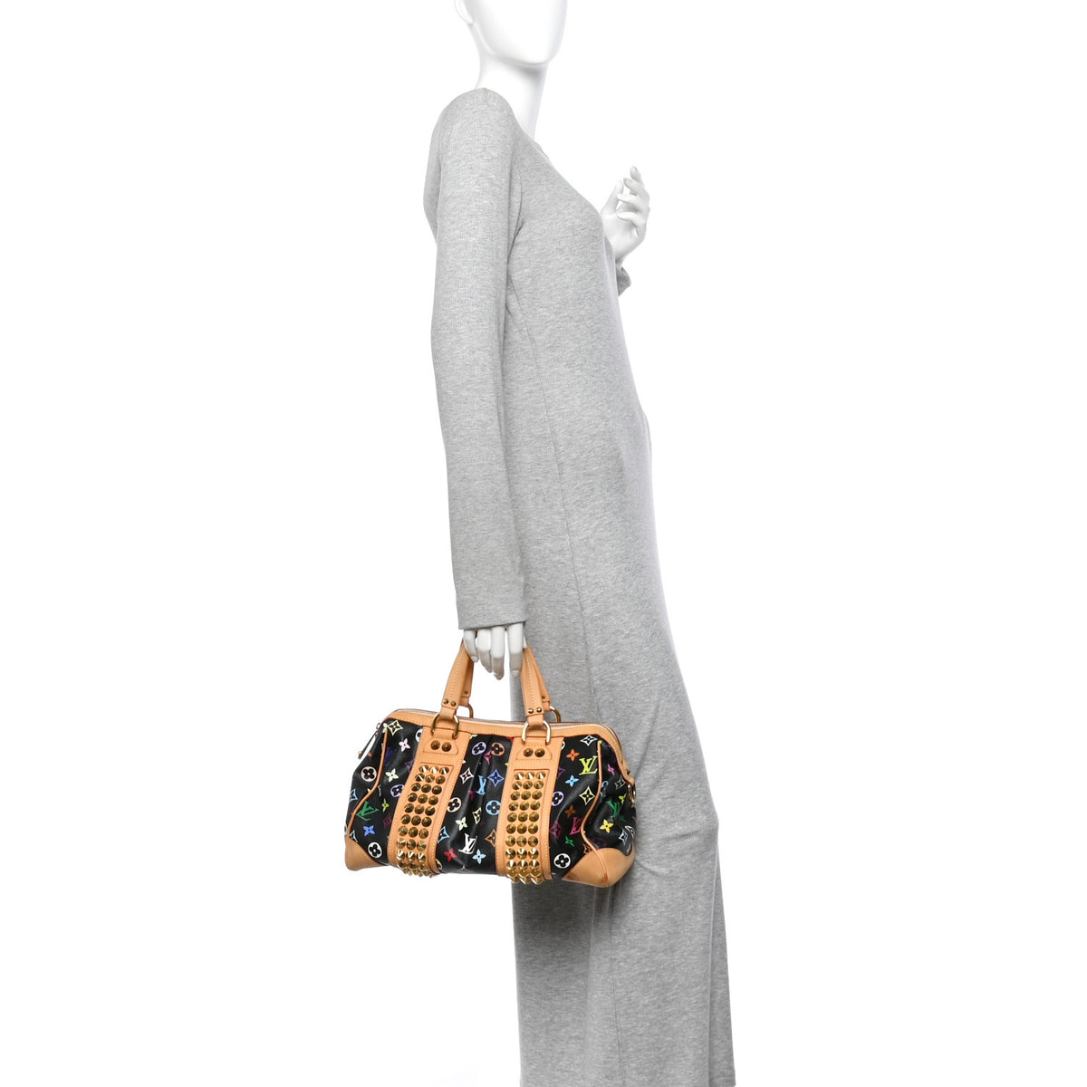 Louis Vuitton Monogram Multicolor Courtney MM Black 2 of 10