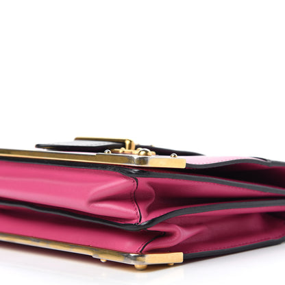 Prada City Calf Saffiano Cahier Bag Fuxia Black 7 of 11