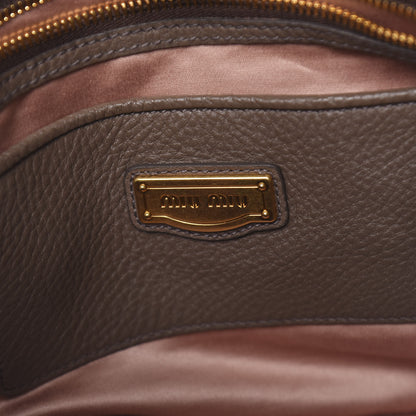 Miu Miu Vitello Daino Top Handle Tote Bambu 6 of 10