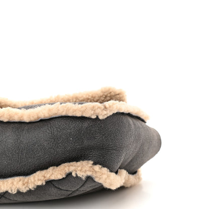Chanel Shearling Quilted Medium Single Flap Grey 6 of 10