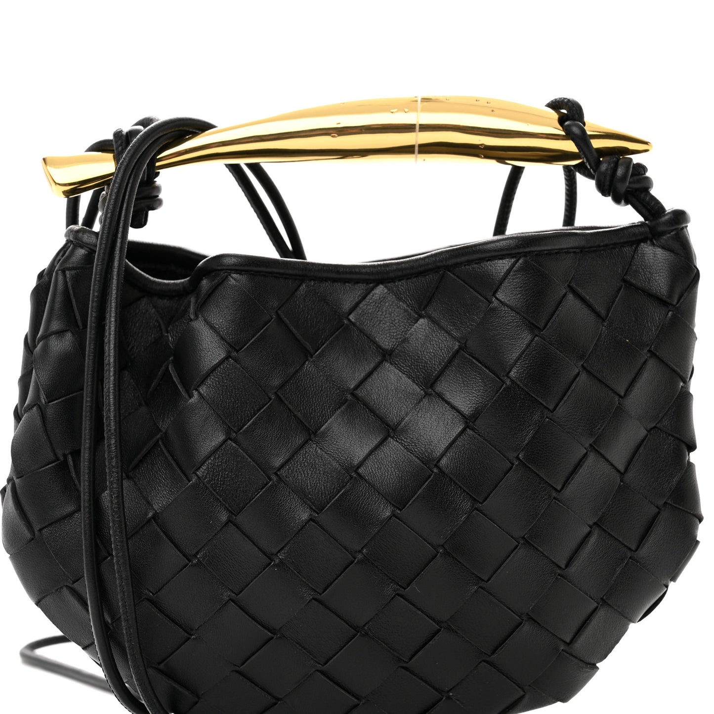 Nappa Intrecciato Mini Sardine Bag Black