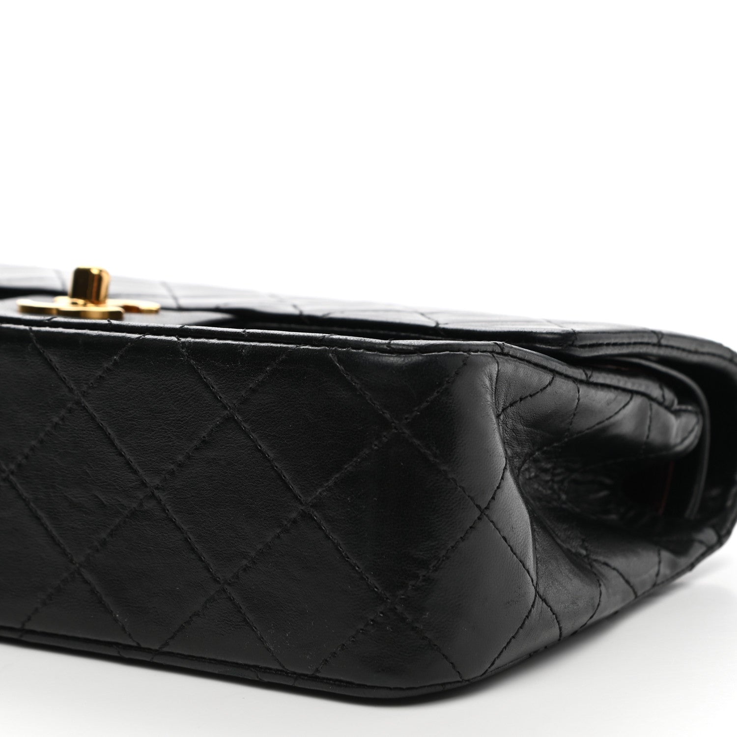 Chanel Lambskin Quilted Small Double Flap Black 10 of 11