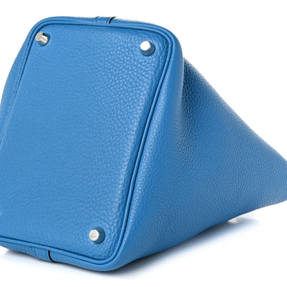 Hermes Taurillon Clemence Picotin Lock 18 PM Bleu Zanzibar 10 of 10