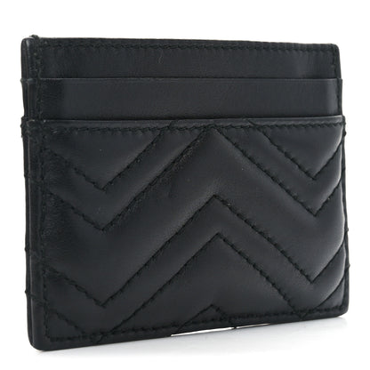 Gucci Calfskin Matelasse GG Marmont Card Holder Black 3 of 7