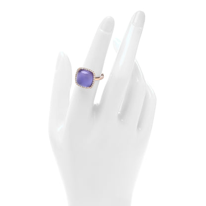 Roberto Coin 18K Rose Gold Diamond Amethyst Mother of Pearl Cocktail Ring 52 6 2 of 4