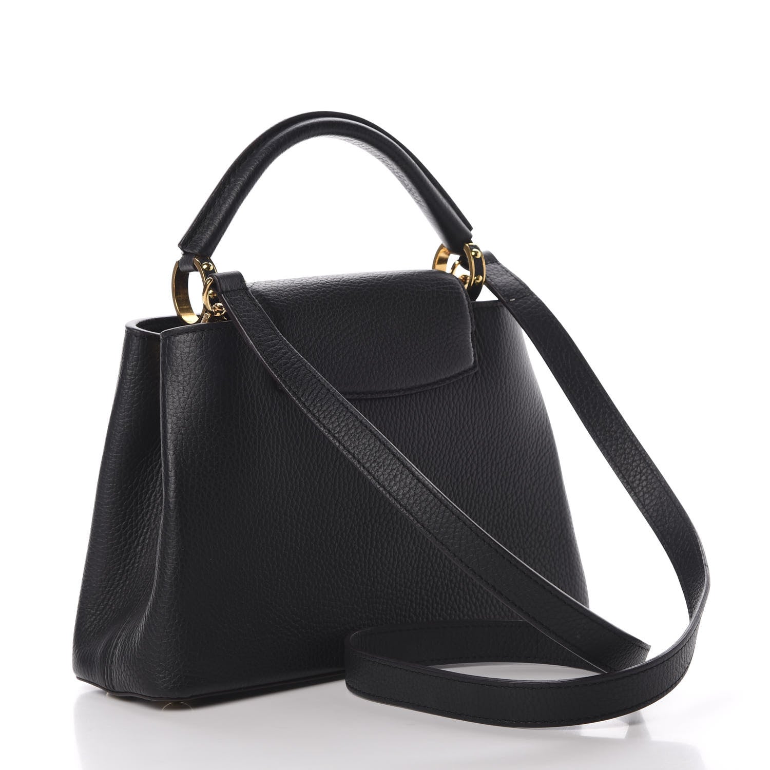 Louis Vuitton Taurillon Capucines BB Black 4 of 12