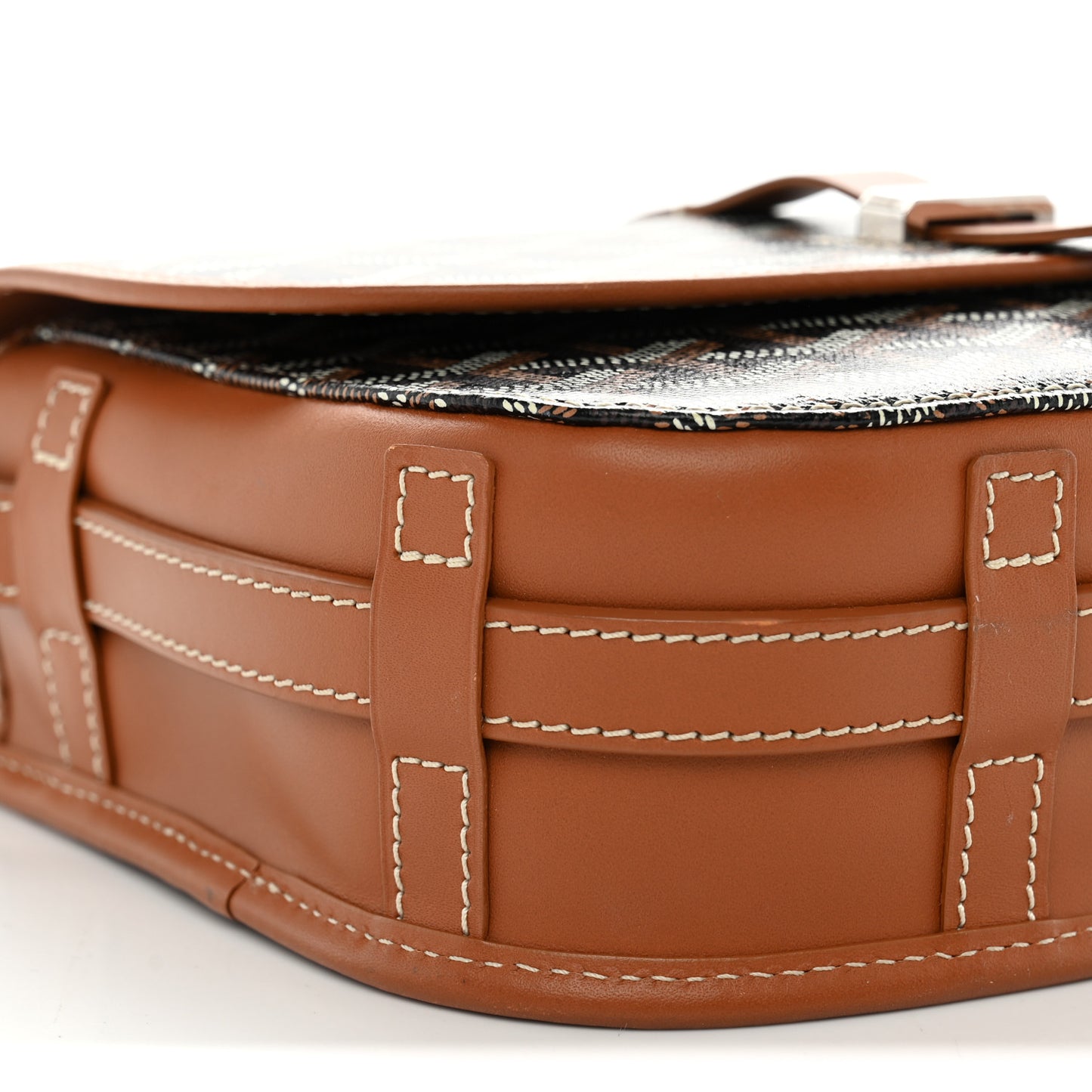 Goyardine Belvedere II PM Messenger Bag Black Gold