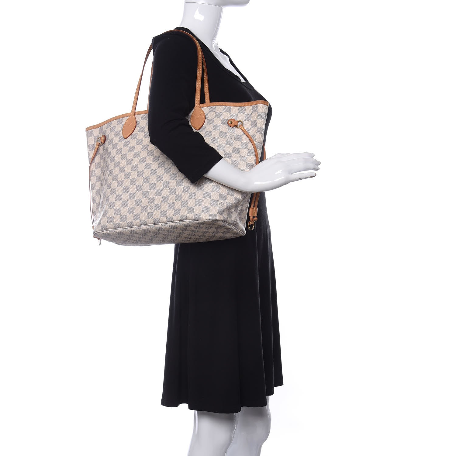 Louis Vuitton Damier Azur Neverfull MM 2 of 9