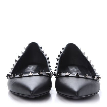 Valentino Garavani Nappa Rockstud Ballerina Flats 38 Black 2 of 9