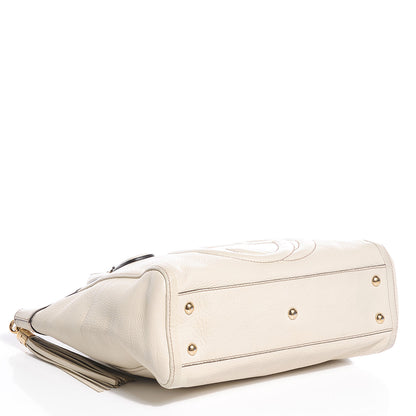 Gucci Pebbled Calfskin Small Soho Top Handle Bag Off White 4 of 7