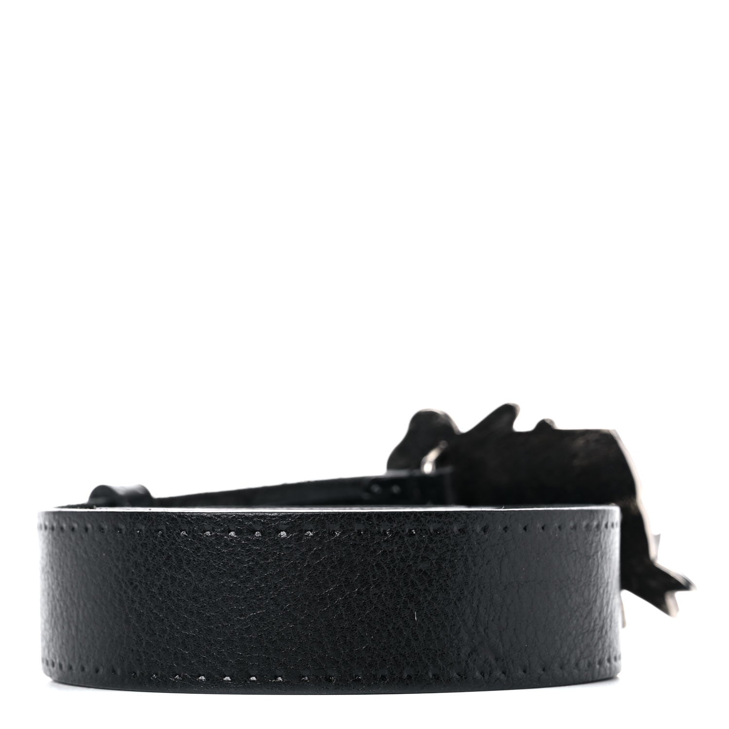 Gucci Calfskin Anchor Buckle Belt 90 36 Black 2 of 7