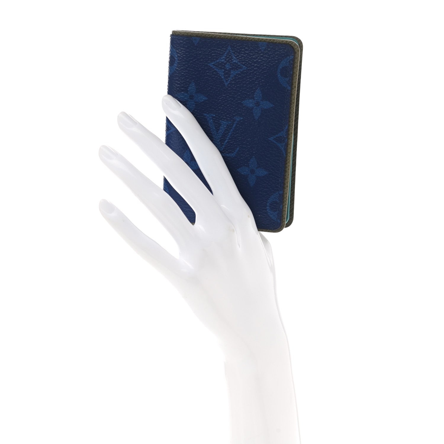 Louis Vuitton Monogram Outdoor Slender Wallet Pacific Blue 3 of 9