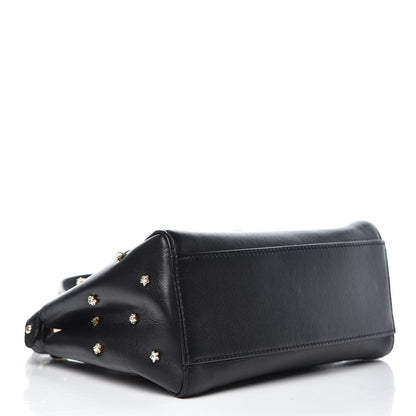 Fendi Nappa Crystal Studded XS Peekaboo Iconic Satchel Black 4 of 8