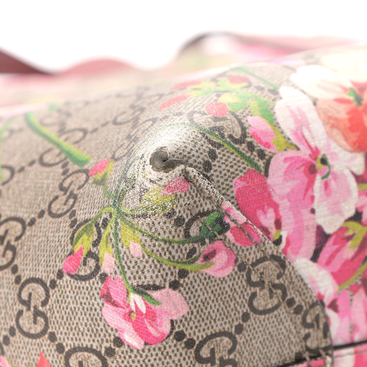 GG Supreme Monogram Blooms Large Reversible Tote Beige Multicolor Dry Rose